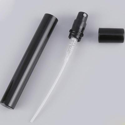 China Cosmeticpacking Small Empty Black Mini Plastic Spray Perfume Bottles 2ML 3ML 4ML 5ML Sample Perfume Atomizer for sale