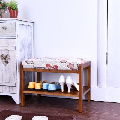 China New Fashion Printing Soft Stools Modern Furniture Shoe Stool for sale