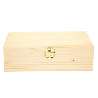 China Handmade Custom Size Natural Wooden Box for sale