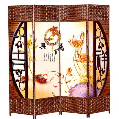 China Pastoral Custom Living Room Wood Screen for sale