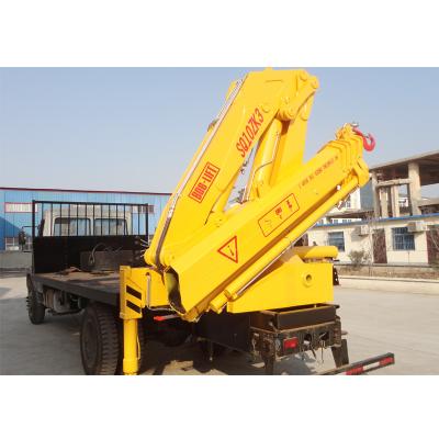 China TRUCK CRANE hydraulic system 10 ton knuckle boom truck mounted crane lead lift crane supplier for sale