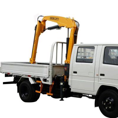 China CRANE TRUCK Crane Truck SQ2ZA1 Truck-mounted Crane 2ton Mini Knuckle Boom Truck Mounted Crane for sale