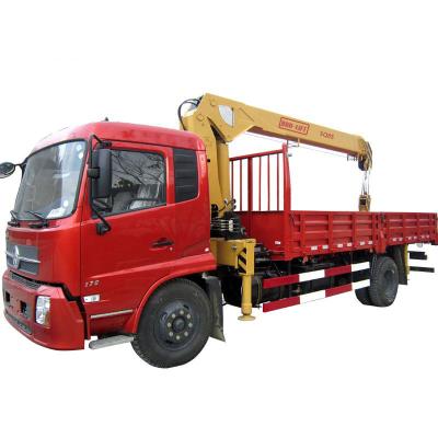 China TRUCK CRANE 8 Ton Hydraulic Mobile Telescopic Boom Truck Mounted Cranes Trucks For Sale for sale