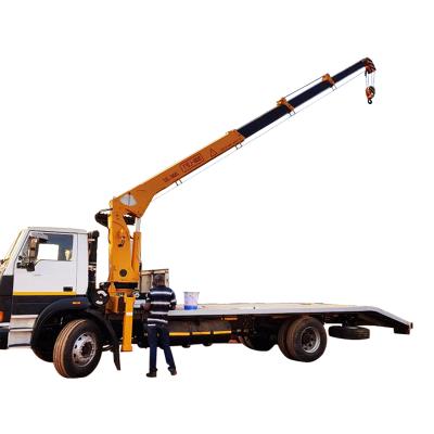 China TRUCK CRANE Chinese BOB-LIFT telescopic boom truck mounted 8 ton crane are 8 ton on sale for sale