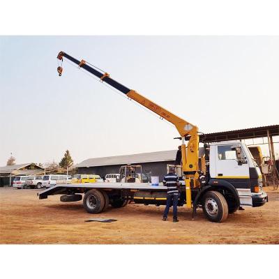 China TRUCK CRANE 6.3 Ton Telescopic Boom Truck Mounted Crane From Chinese International Brand BOB-LIFT for sale