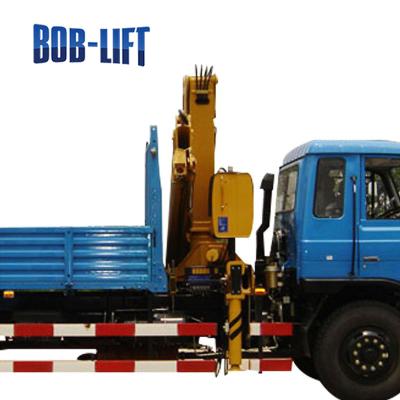 China Jib Crane 6 Ton Telescopic Boom Truck Mounted Crane Yellow Winch Hydraulic Electric for sale