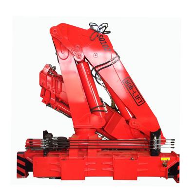 China TRUCK CRANE Folding Arm Pick Up Truck Mounted Crane 10 Ton With 9.68 M Knuckle Boom Truck Mounted Crane for sale