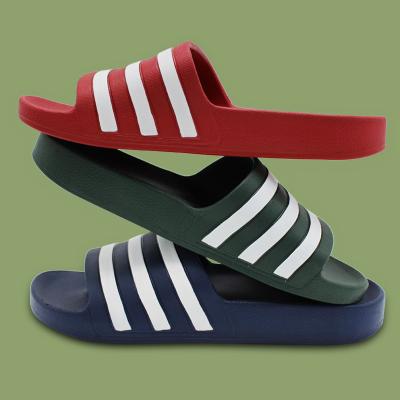 China Xinxiezhi Stripe Indoor Eva Slides Custom House Slippe OEM Men's Sale Non-Slip Summer Bedroom Slippers Hot Durable Beach Slipper for sale