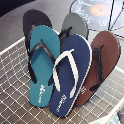 China MRY Logo Wholesale Summer Men's Rubber Slippers Sadalias Hombre Flip Flops Slippers Custom Made Durable Male Adult Flip Flops Slippers for sale