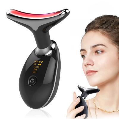 China Skin Rejuvenation Facial Massager Skin Rejuvenation Face Wrinkle Remover LED Light Neck Lift Device for sale