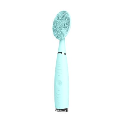 China DEEP CLEANSING Rechargeable Waterproof Beauty Equipment Deep Face Cleansing Personal Care Sonic Silicone Facial Cleansing Brush Electric for sale