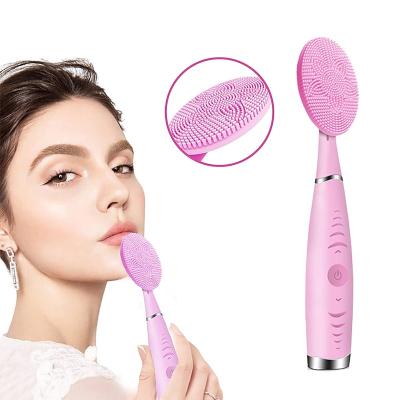 China 2023 Hot Selling Rechargeable Face Beauty Product Electric Facial Cleansing Brush DEEPLY CLEANING Vibration Skin Care Tools for sale