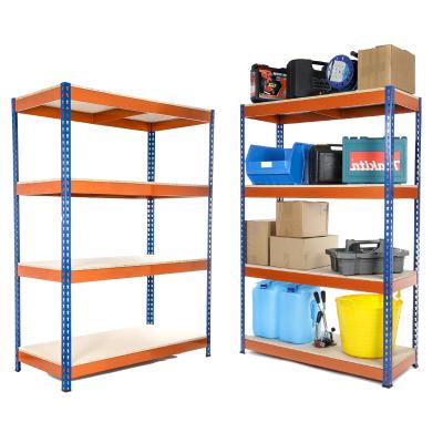 China Heavy Duty Corrosion Protection Racking 4 Tier Garage Warehouse Shelving Unit for sale