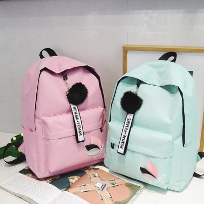 China Portable Fashion leaf backpacks girls 2022 school student schoolbag Korean simple high capacity travel backpack wholesale for sale