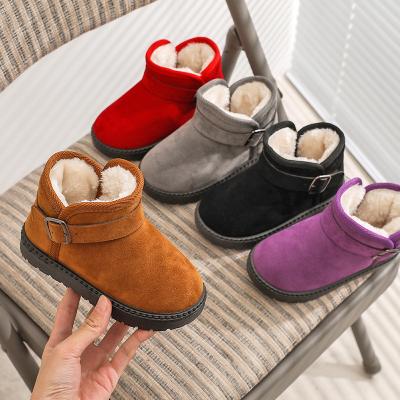 China Other Children's wholesale winter new kids snow boots plush thicken boys girls short warm cotton shoes for sale