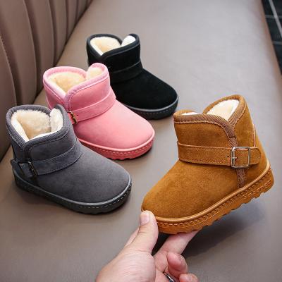 China Other Children's snow boots for boys girls ins 2022 winter thick fleece boots short cotton warm shoes for sale