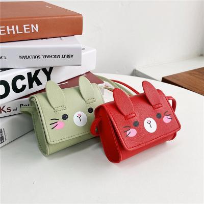 China Fashion Children's Small Bags Little Girl Fashion Cute Rabbit Shoulder Crossbody Bag Mini Cartoon coin purse for sale