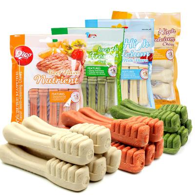 China 2022 Viable Clean Pet Snacks Milk Teeth Bones Puppy Stick Pet Food Training Dog Molar Bite Snack for sale