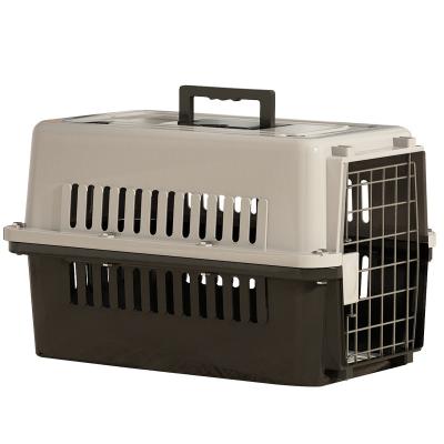 China 2022 Mode Pet Carrier Viable Airline Pet Cat Travel Portable Carrier Dog Cage Approved Shipping Box for sale