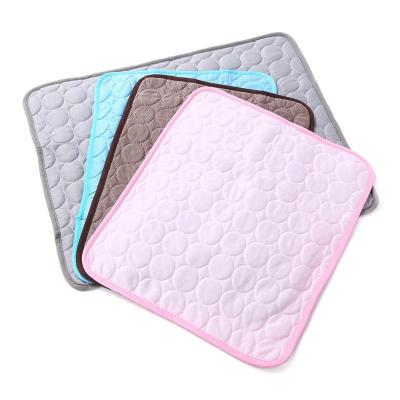 China Summer Portable Washable Breathable Ice Silk Pet Cat Dog Cooling Mat Manufacturer for sale