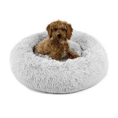 China Breathable High Quality Custom Donut Dog Bed Donut Dog Calming Dog Bed for sale