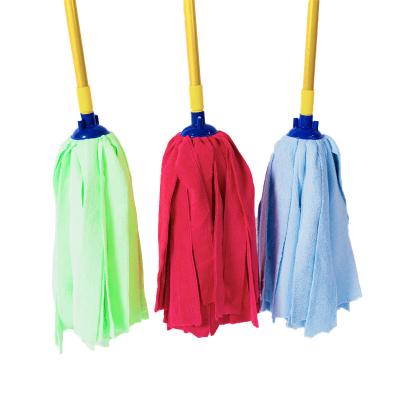 China Commercial Viable Wholesale Cleaning Tools Around Wet Mop Cotton Yarn Mop Replacement Head Cotton Head Cleaning Head For Broom for sale