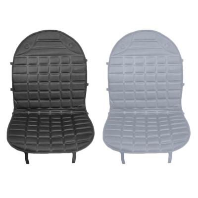 China 12v Polyester Adult Driver Heated Car Seat Cushion With Car Charger for sale