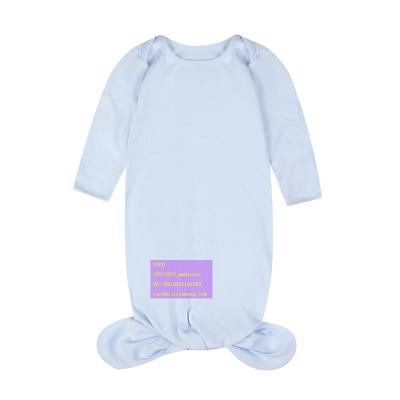 China Breathable Soft Newborn Baby Wrap Sack Bag Long Sleeve Cotton Infant Sleeping Sack Tied Baby Sleep Dress With Hat for sale