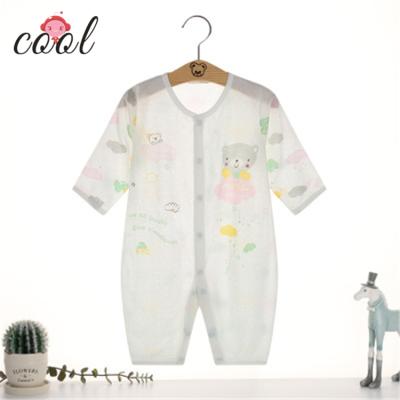 China Newborn Baby Boy Bamboo Cotton Clothes Summer Cotton Romper Breathable Baby Clothes for sale