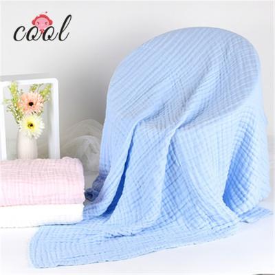 China Compressed Baby Bath Towel Soft 100% Cotton Gauze Fabric Baby Bath Towel for sale