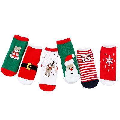 China momlover QUICK DRY Christmas thongs socks baby red and green baby sock for sale