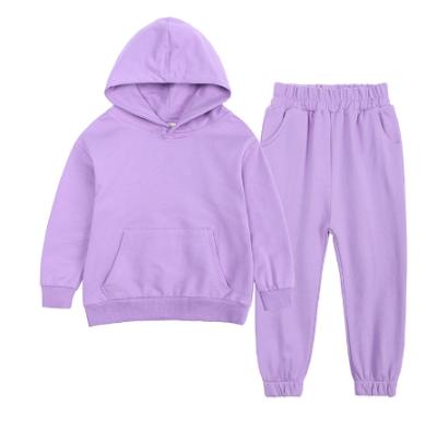 China 100% Blank Winter Hoodie Jogger Kids Cotton Hoodie Sweatsuit Tracksuit Custom Oversized Kids Set Hoodies For Kids for sale