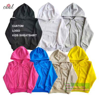 China High Quality Anti-shrink 100% Cotton Sweater Kids Wholesale Custom Print Kids Embroidery Hoodies Boys Sweatshirts for sale