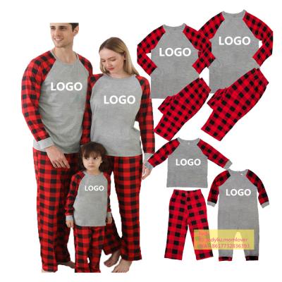 China 2020 Red Breathable Cotton Christmas Pajamas Family Christmas Pajamas Matching Christmas Pajamas Family for sale