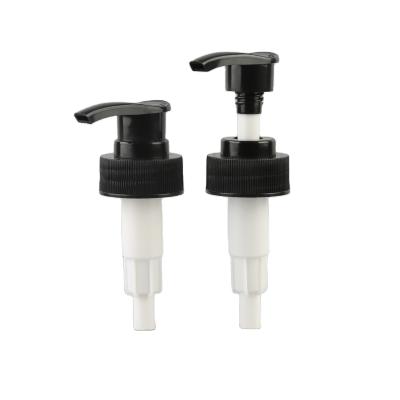 China Non Spill 24 410 Black Plastic PP Shampoo Lotion Pumps For Hand Wash Plastic Shampoo Bottles for sale