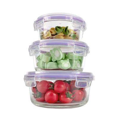 China Microwavable Lunch Box Storage Glass Jar for sale