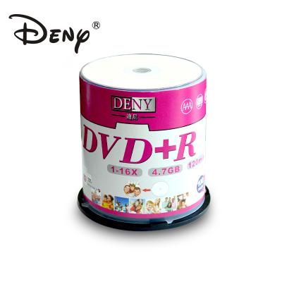 China Single layer wholesale blank dvd+r with recording time 120min for sale