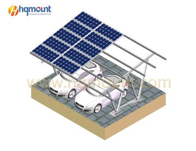 China HQ Carport Solar Aluminum Support Structure New Commercial Mount Design For Carport Solar System Cochera for sale