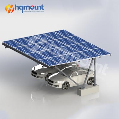 China Frame Panel Solar PV Parking Lot Mounting Structure , Aluminum Bracket For Parking Lot Solar System for sale