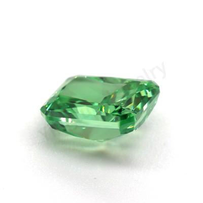 China Fire Wholesale Price 3*5mm Green Zircon Stones Color Set Or Heater Cut Crushed Ice CZ For Jewelry Set for sale