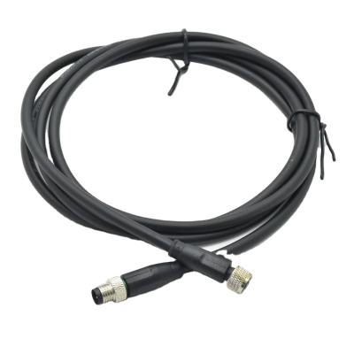 China Circular Waterproof IP67 3pin Power Sensor Male Female Cable M8 Connector for sale