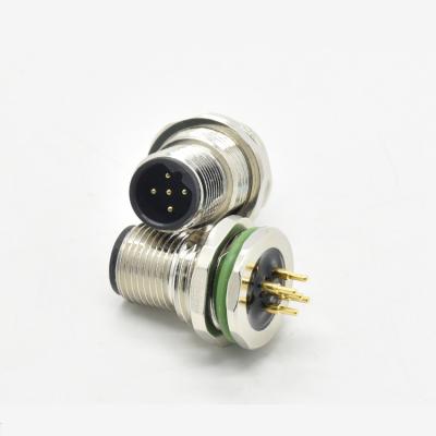 China Waterproof m12 sensor m12 distributor 3 m12 male or female circular connector automotive 4pin pin for sale