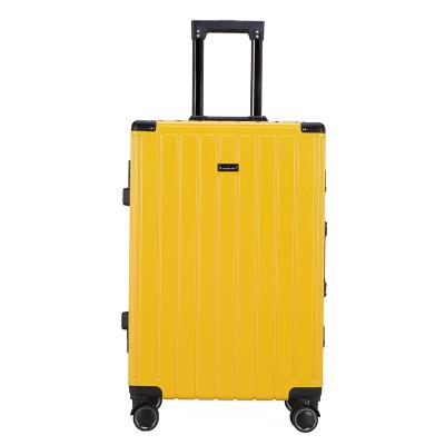 China Eco-friendly Classical travel waterproof 100% PC ABS TSA customs lock Trolley luggage suitcase for sale