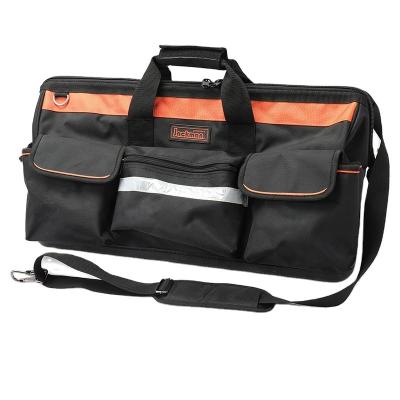 China JACKMAN 600 Series Orange Polyester / Black PP Bottom Reflect Tape 1680D Tool Bag for sale