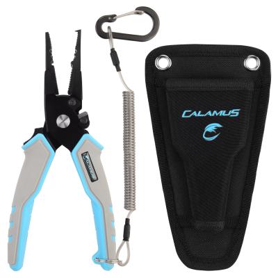 China Fsihing Tackles Calamus A7 Lightweight Aluminum Fishing Pliers Fishing Tools Vanadium Cutters Rubber Grips Seawater Ultimate Resistance for sale