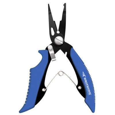 China Fsihing Tackles KastKing AccuSplit Split Ring Fishing Pliers Braid Cutters Scissors 420 Stainless Steel Comfortable Rubber Handle for sale