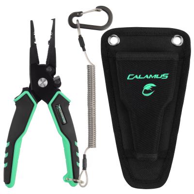 China Fsihing Tackles Calamus A7 Lightweight Aluminum Fishing Pliers Fishing Tools Vanadium Cutters Rubber Grips Seawater Ultimate Resistance for sale