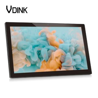 China Vdink 21.5 Inch Hard Wall Mounted Advertising Screen OEM All In One PC Capacitive Touch Screen Digital Signage Android Tablet for sale