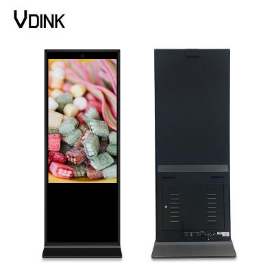 China Factory Available SDK Vdink 43 Inch Infrared Touch Screen OEM Advertising Playing Touch Equipment LCD Panel Android Floor Stand Totem for sale