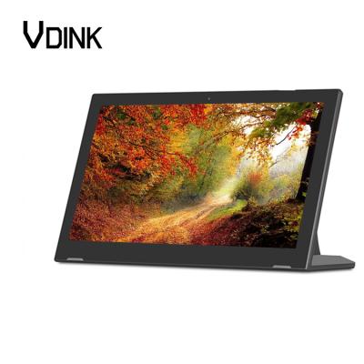 China Vdink Smart Interactive Tough L Style 17.3 Inch Touch Screen ODM PC Android Tablet Advertising All-in-One Display for sale